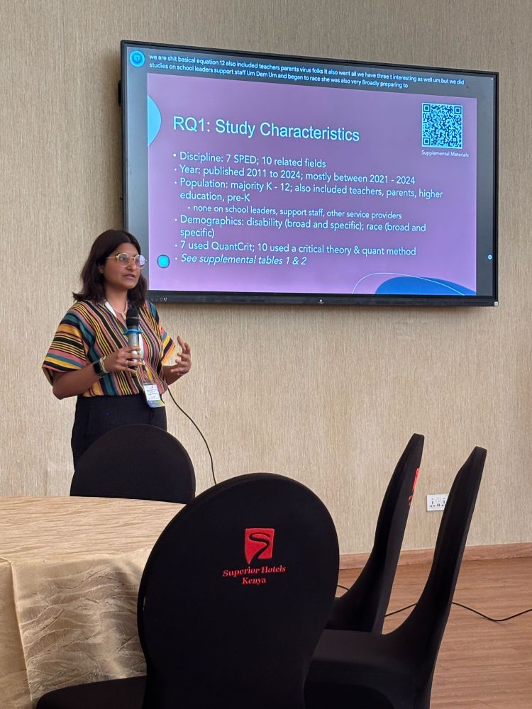 Dr. Sehrish Shikapurya presents at the DISES 2025 conference