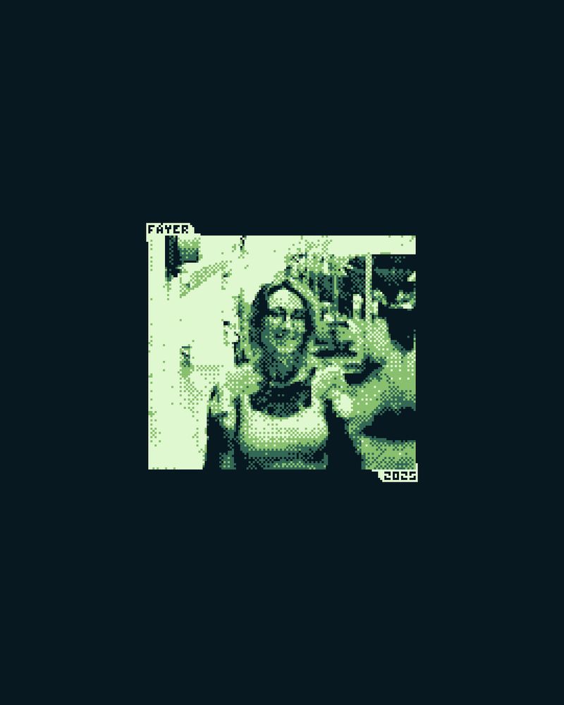 Dana Terrace photo, taken with a game boy camera