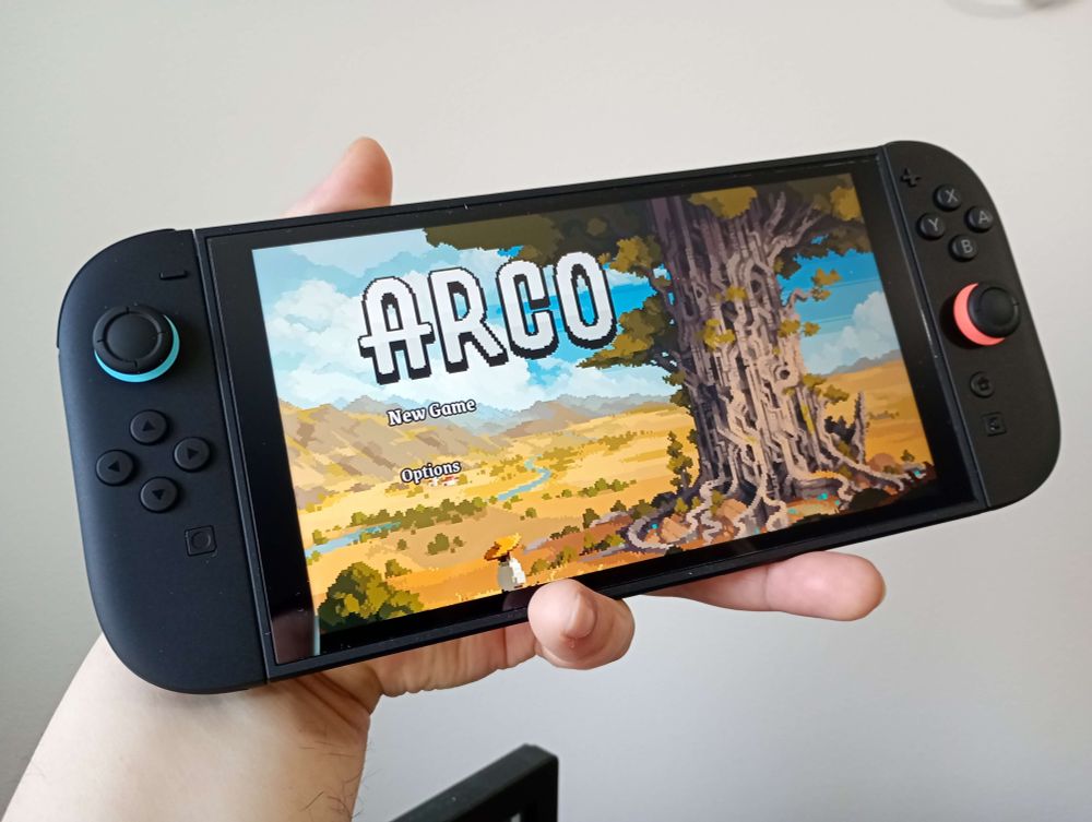 A photo of a switch 2 running Arco