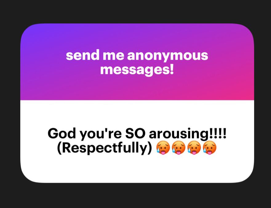 God you're SO arousing!!!! (Respectfully) 🥵🥵🥵🥵

