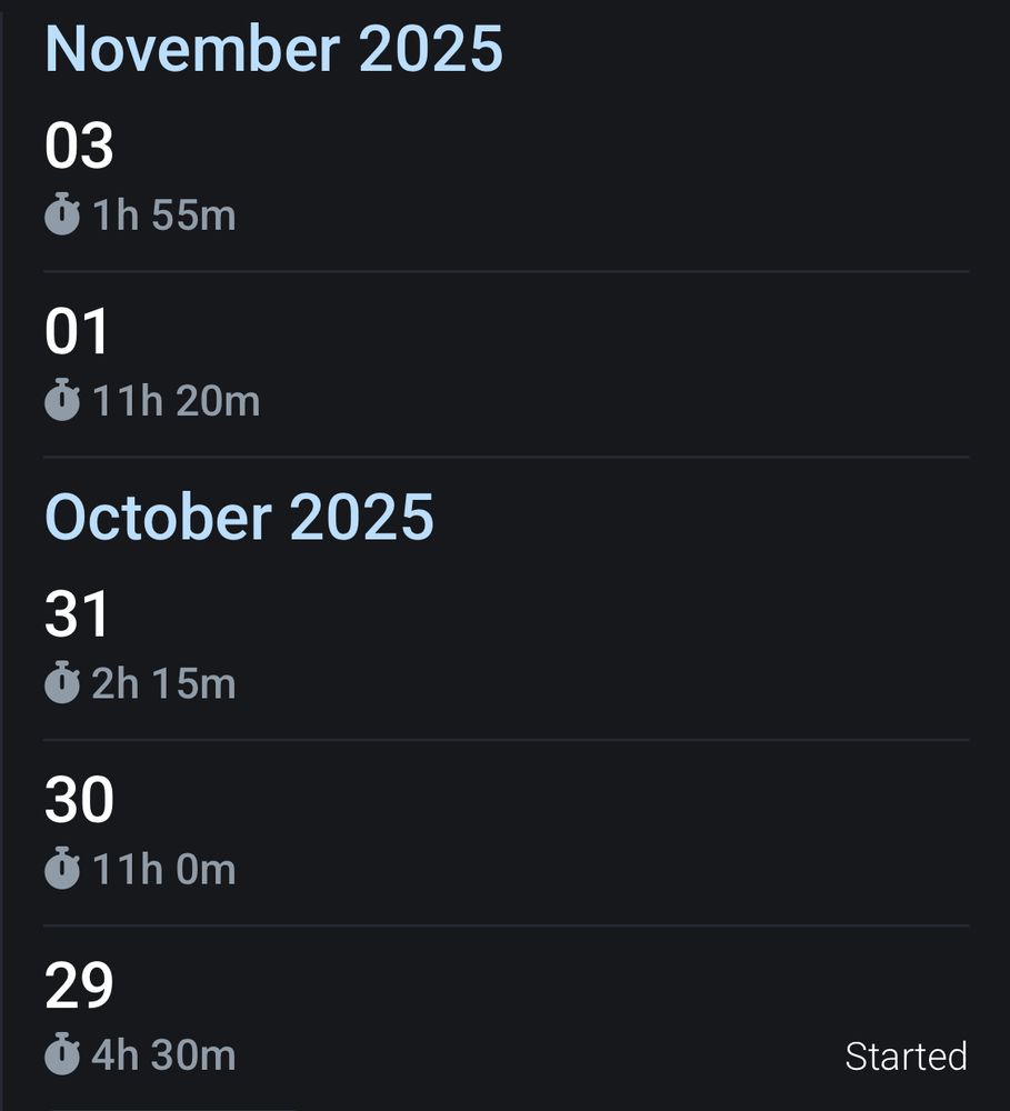 backloggd screenshot of my hours logged on The Witcher 3, featuring two eleven hour long sessions