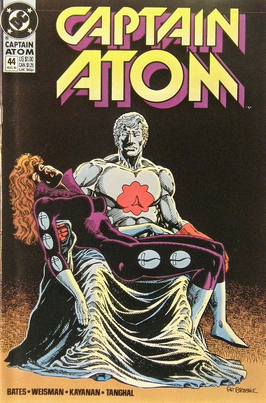 Captain Atom #44 features a Pieta homage cover. This time Plastique is cradled in Captain Atom's arms. As a simultaneous homage to The Pieta and to Captain Atom issue 8.