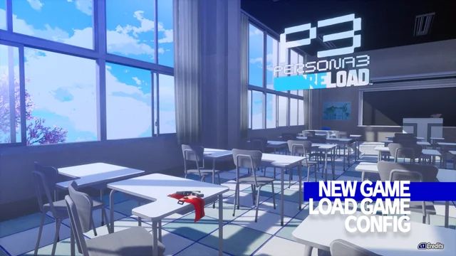 Persona 3 Reload title screen after the ending 