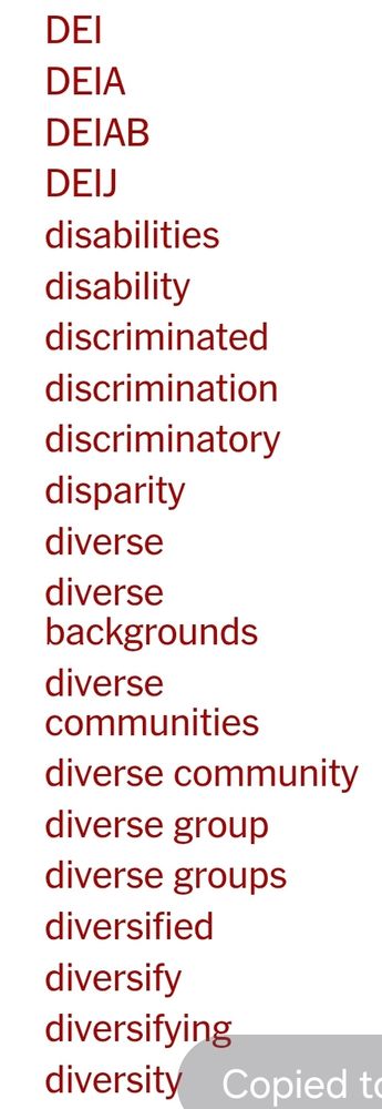 DEI
DEIA
DEIAB
DEIJ
disabilities
disability
discriminated
discrimination
discriminatory
disparity
diverse
diverse backgrounds
diverse communities
diverse community
diverse group
diverse groups
diversified
diversify
diversifying
diversity