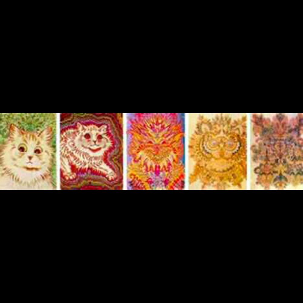 The false progression of Louis Wain