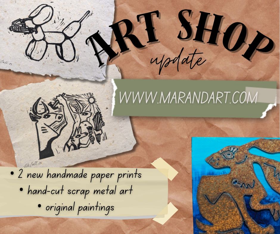 Art Shop Update! www.marandart.com 