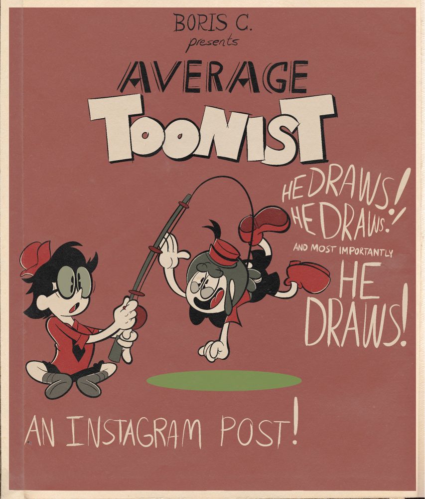 A 1930’s style poster I did because I am a huge fan of cartoons from that period