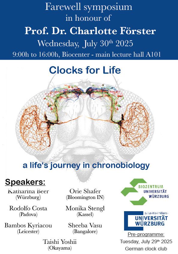 Farewell symposium in honour of Prof. Dr. Charlotte Förster July 30th 2025