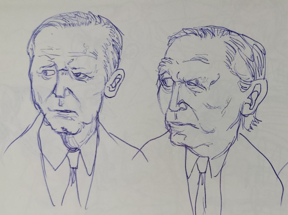 Two Joe Bidens. Drawn after that catastrophic debate with Trump in June of 2024. I think we should kill every democratic donor and advisor no matter what.