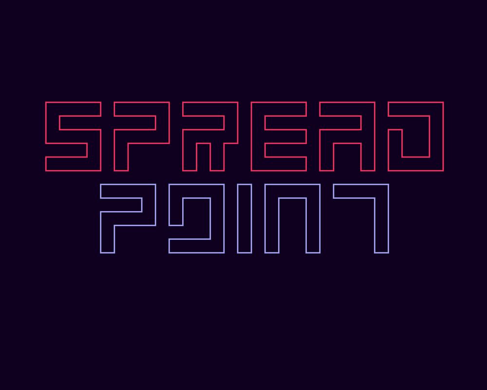 The Spreadpoint lettering.