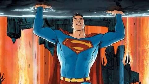 Superman supporting his tram, Arsenal