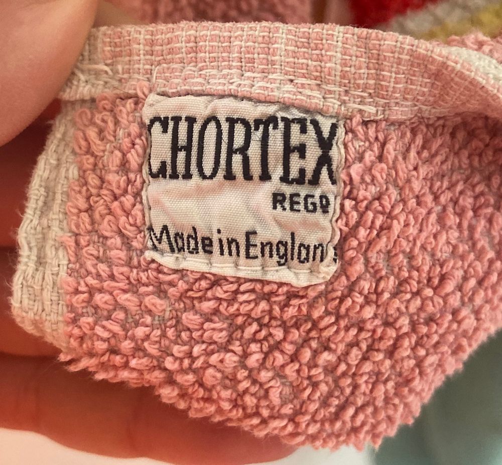 étiquette "CHORTEX made in england"