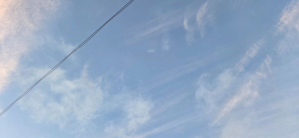 thin clouds covering the sky