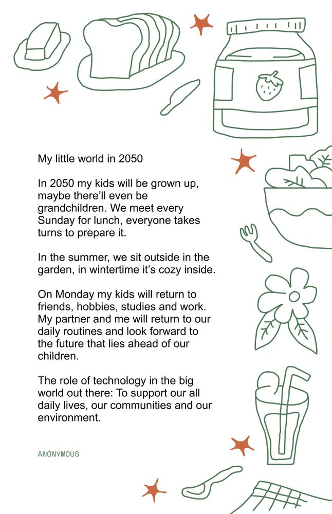 Last April, we held the first Possible Futures workshop, and we were awed by what you submitted. Thank you for imagining with us! Check out the full zine on our zine site, at the link in our bio.