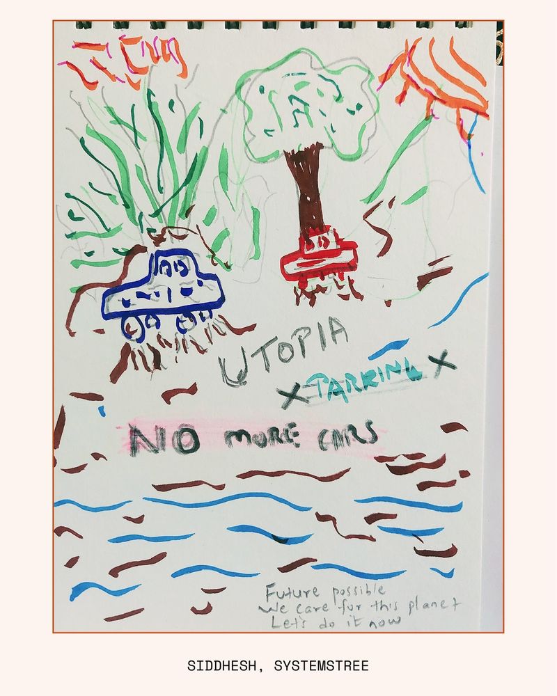 When everything is aflame, we need to make the space to create. 🔥 Check out few imagined futures from our last iteration of the Possible Futures workshop. See the full zine at https://zines.dair-institute.org/possible-futures-volume-2!