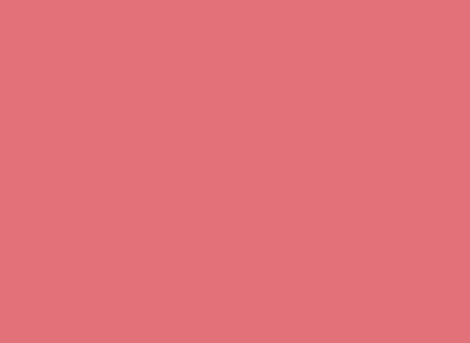 Displayed here is the color tango pink, a moderate reddish pink.
Another name for this color is tango.
The first recorded use of tango pink as a color name in English was in 1925.
The source of this color is the Plochere Color System, a color system formulated in 1948 that is widely used by interior designers.