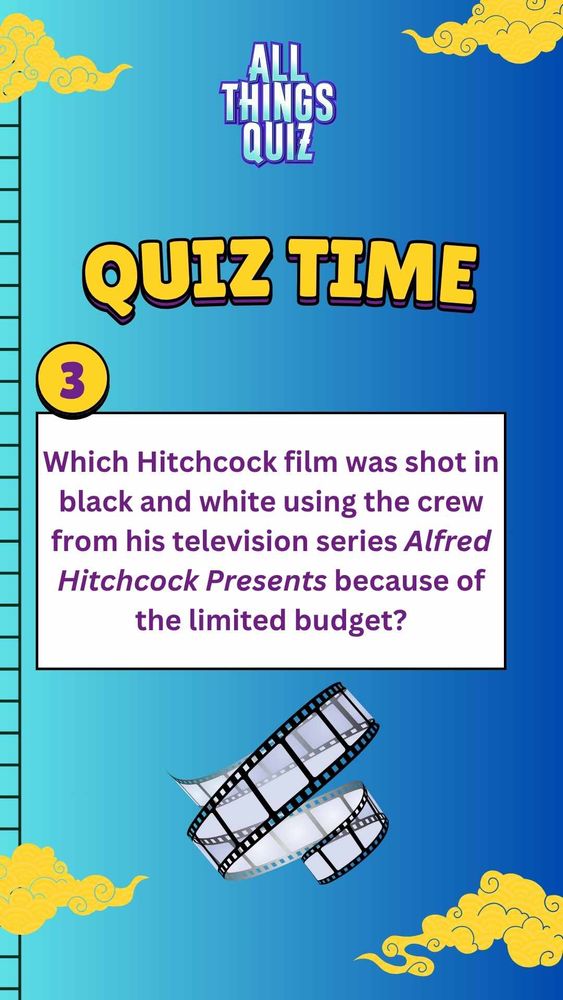 Which Hitchcock film was shot in black and white using the crew from his television series Alfred Hitchcock Presents because of the limited budget?