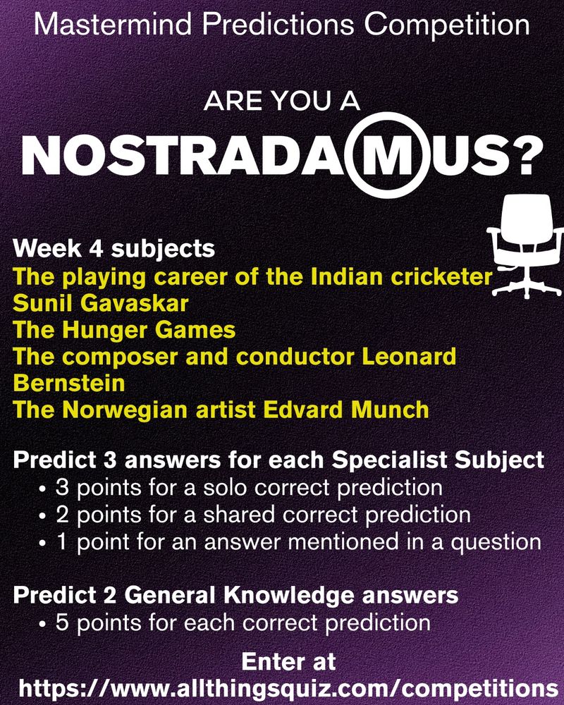 Mastermind prediction competition week 4