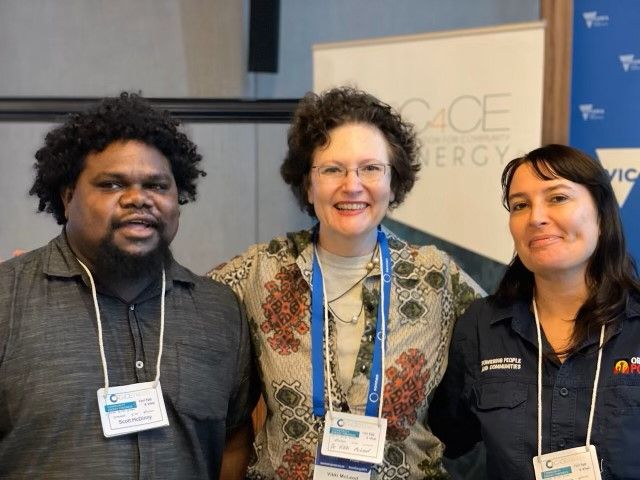 Rewiring Australia's Dr Vikki McLeod (middle) joins Scott McDinny and Lauren Mellon