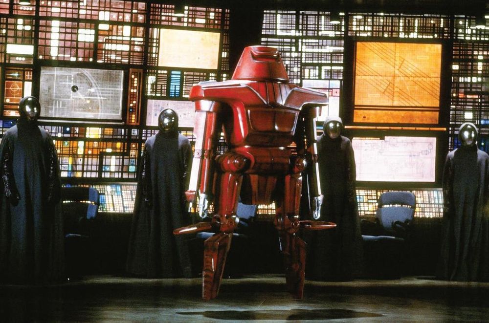 The menacing robot Maximilian from The Black Hole, 1979