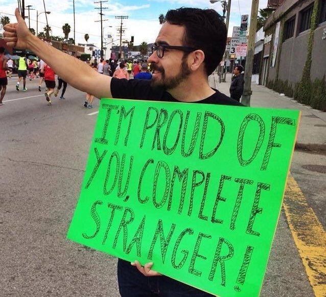 I'm proud of you, complete stranger. 