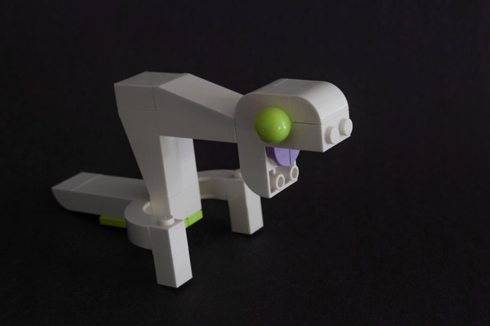 a pale, skinny creature with blank pale green eyes