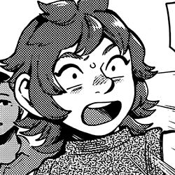 Namari from Dungeon Meshi looking surprised.