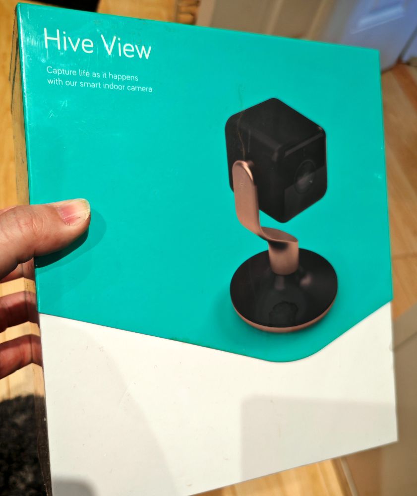 Hive View indoor camera, by British Gas.
