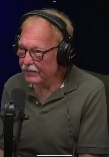 Jim Downey from the Conan O'Brien podcast looking slyly quizzical as he asks a for sure certainly definitely good faith question.