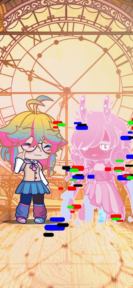 Yagame is now blushing with a smile on her face. Cli is looking away, likely dwelling on something Yagame said to them.