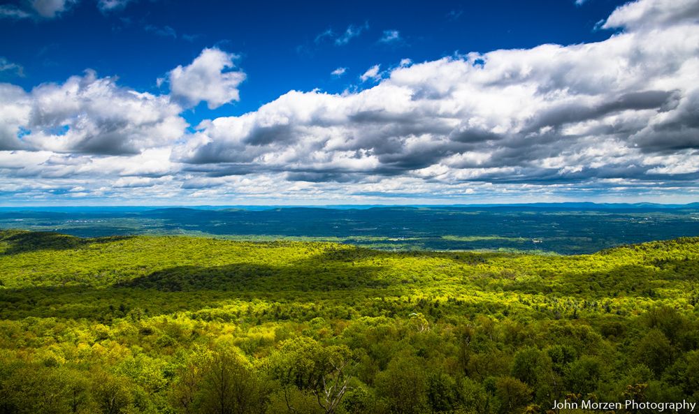 The view from Minnewaska State Park Preserve in New York State in the spring, by John Morzen.