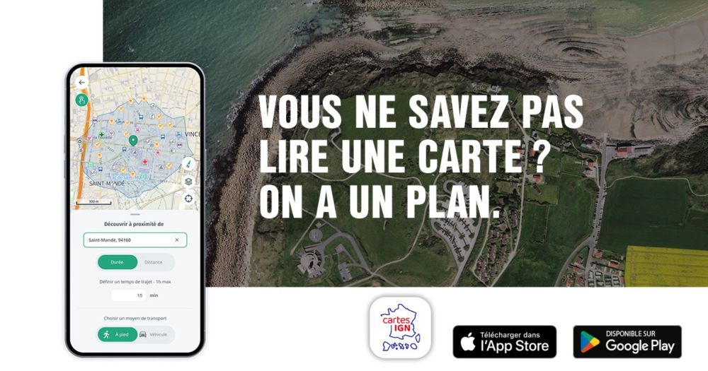 Cartes IGN, une application pour découvrir la France autrement