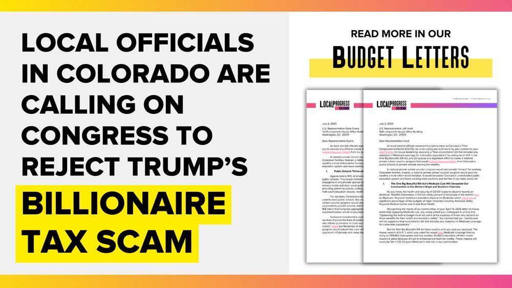 A graphic showing two letters that LP members sent to their House members regarding the federal budget. 