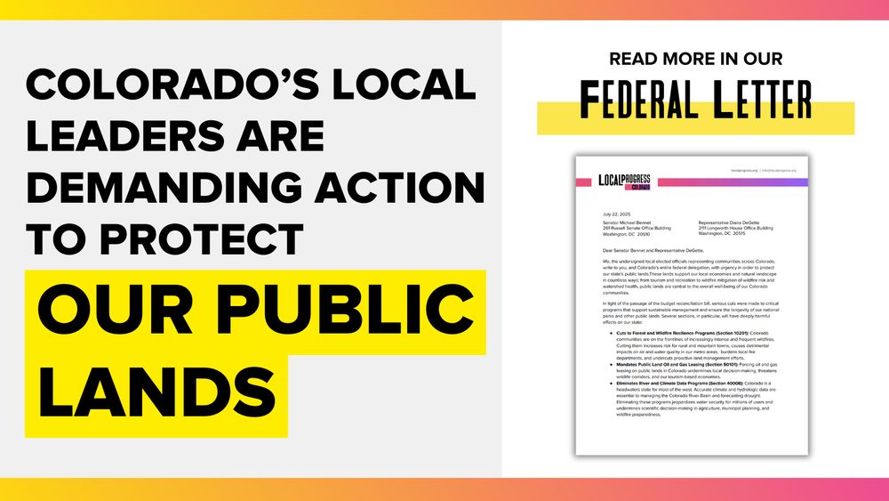 A graphic about the LPCO public lands letter