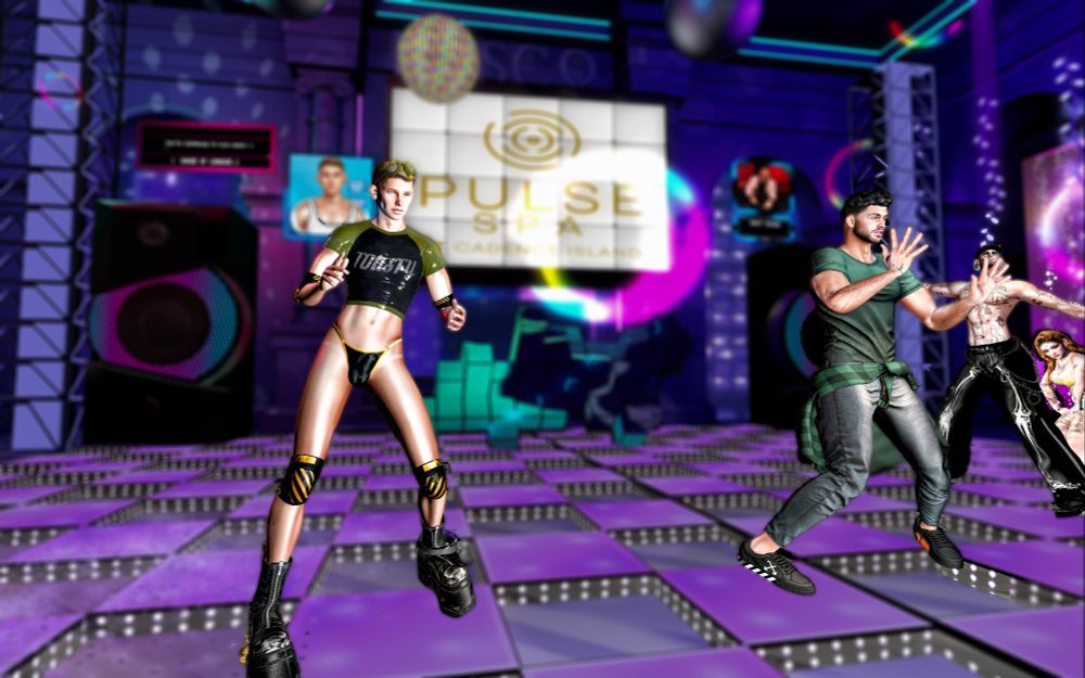DJ Nexus and Host Rihad at second life party