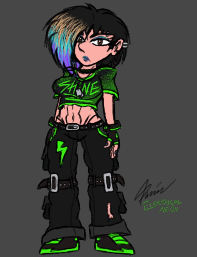 a simple drawing of Neon