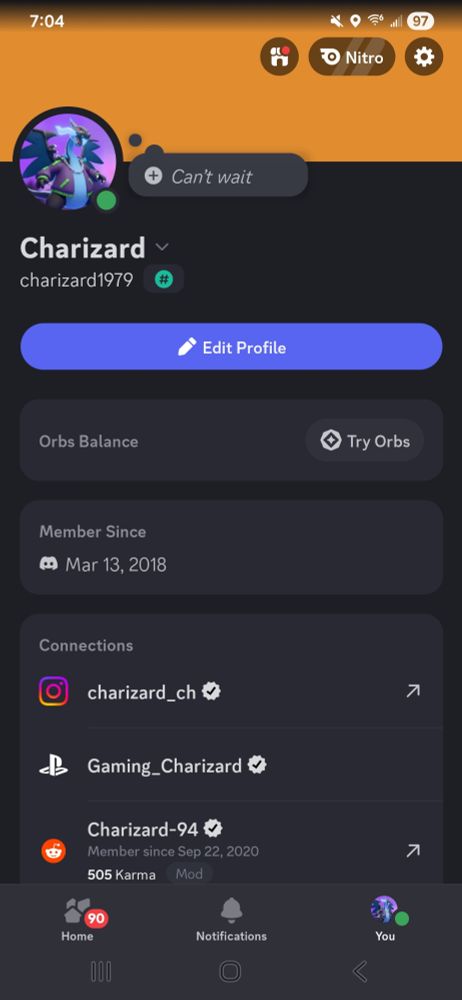 Screenshot off my discord profile friend request It's your chance want to do it now :) 🙏