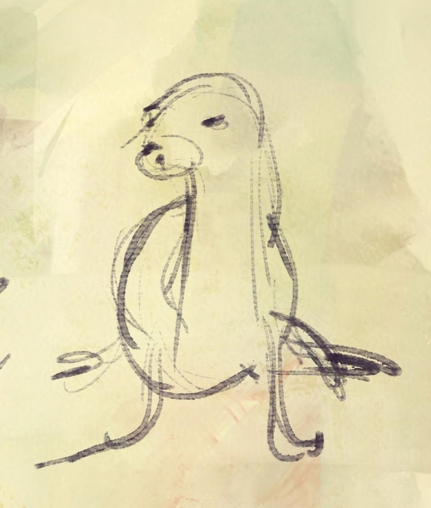 Loose digital sketch of a seal