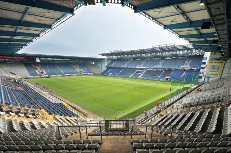 Das Fußballstadion Alm in Bielefeld