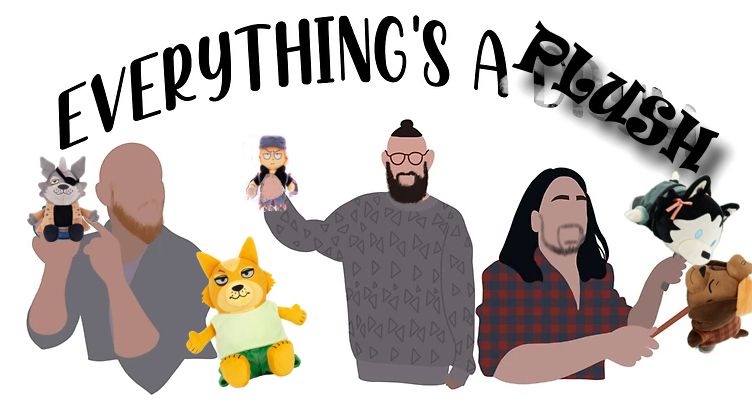 An Auntie Donna poster from "Everything's a Drum" with "plush" poorly slapped over "Drum"
On it are poorly shopped in picture of commercial plushies from various online creators / media sources.
Doginacafe
Foxinspace
Paranatural