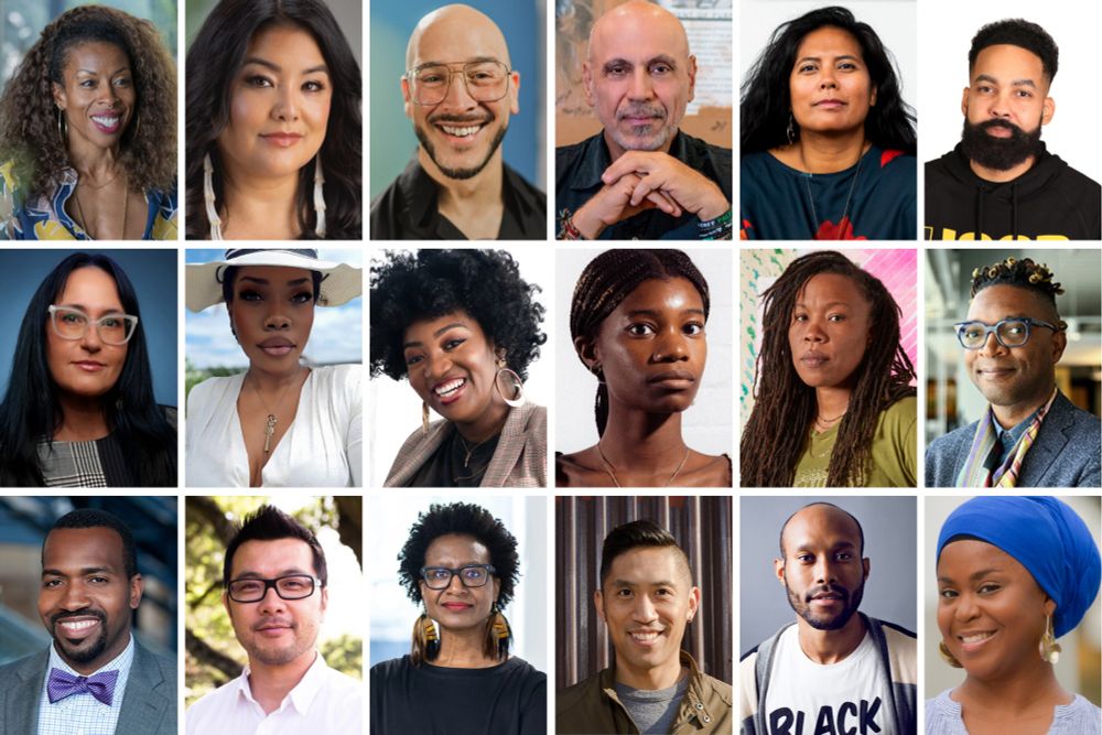 collage of 18 diverse faces taking part in a cultural event