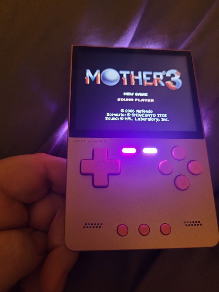 Trimubrick playing an exceptionally legal copy of a videogame 