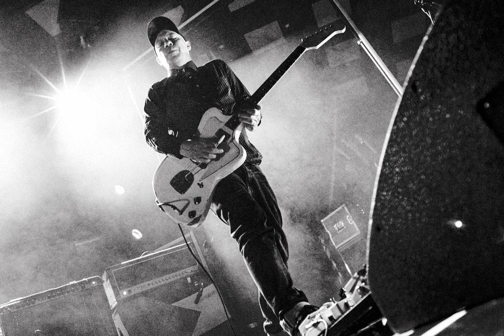 Stuart Braithwaite of Mogwai onstage at the Barrowland Ballroom, Glasgow. 17th of May 2025.