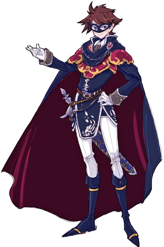 Illustration of a Final Fantasy V character in Blue Mage attire, one of the game's player classes.
