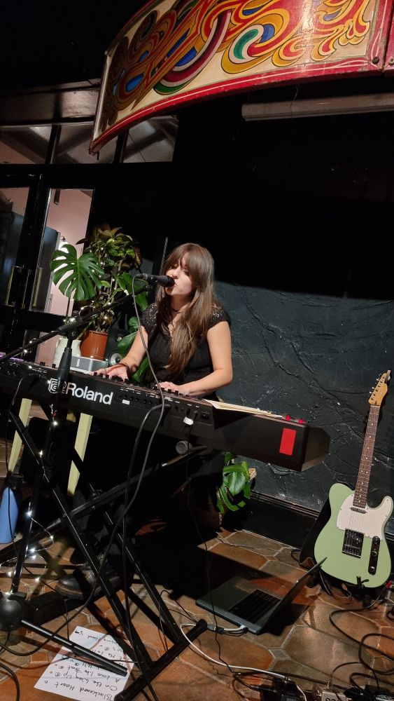 Robyn Errico, singing and playing keys