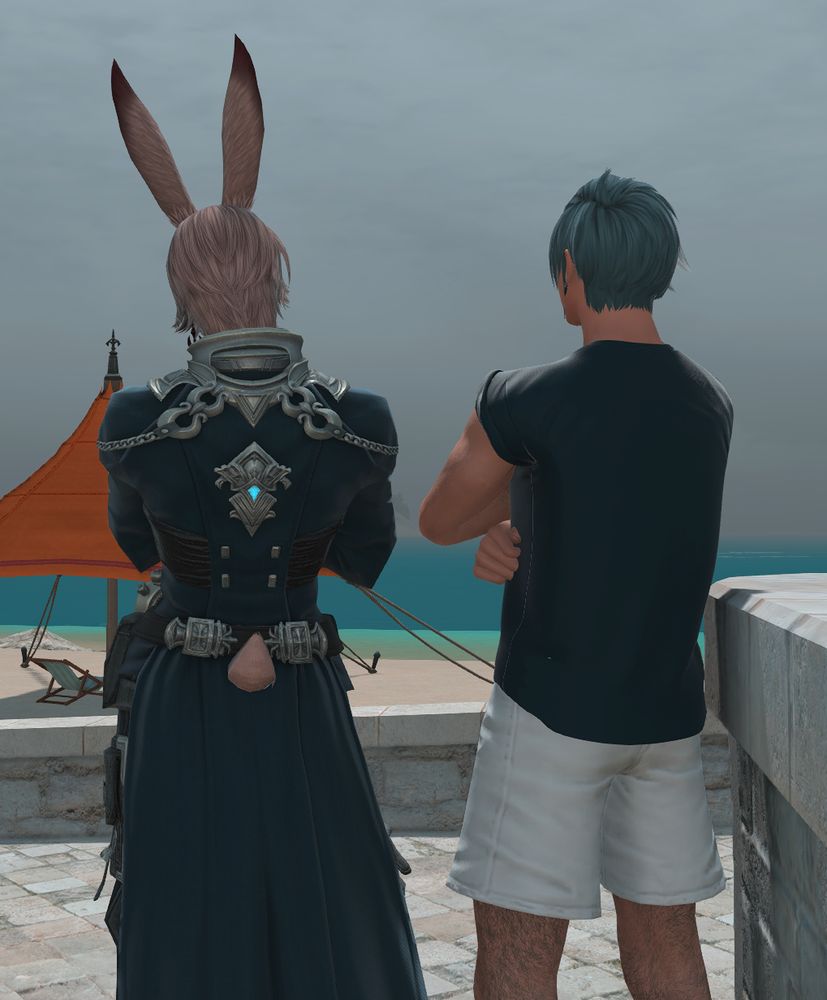 Loifa and Granson stand arms crossed at Orion's house