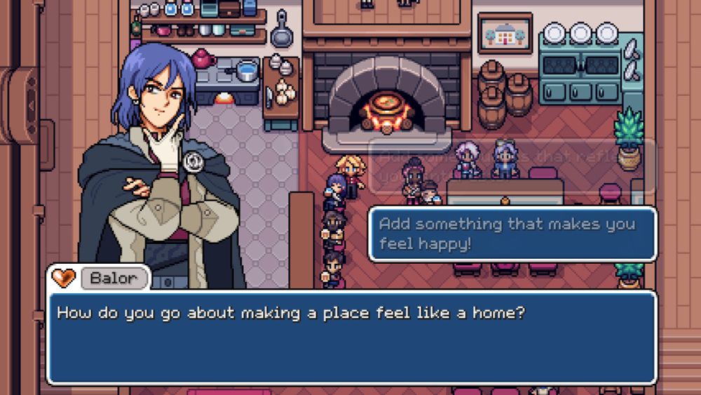 Balor: How do you go about making a place feel like a home? 
Sinclair: Add something that makes you feel happy!
