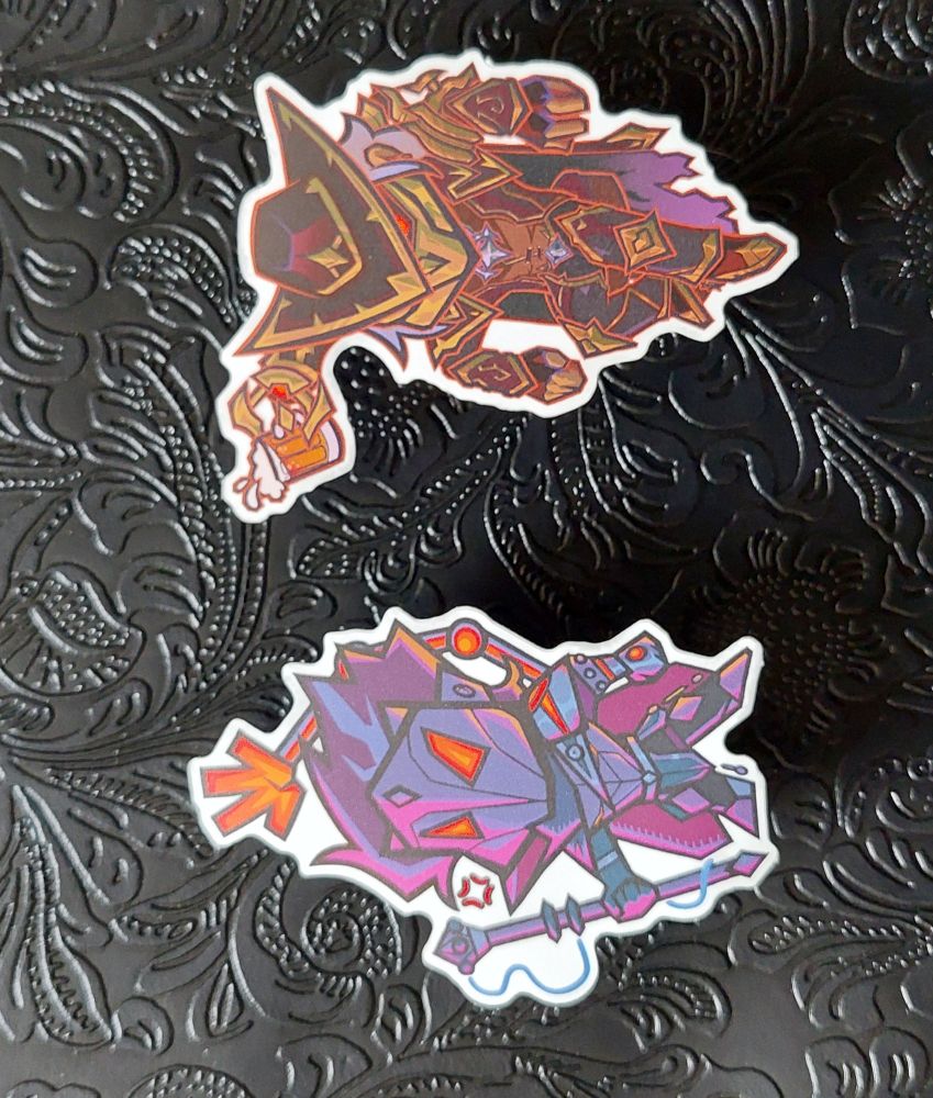 machine herald and high noon viktor stickers