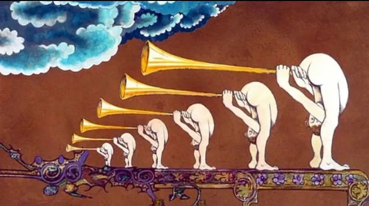 monty python ass horn blowers 