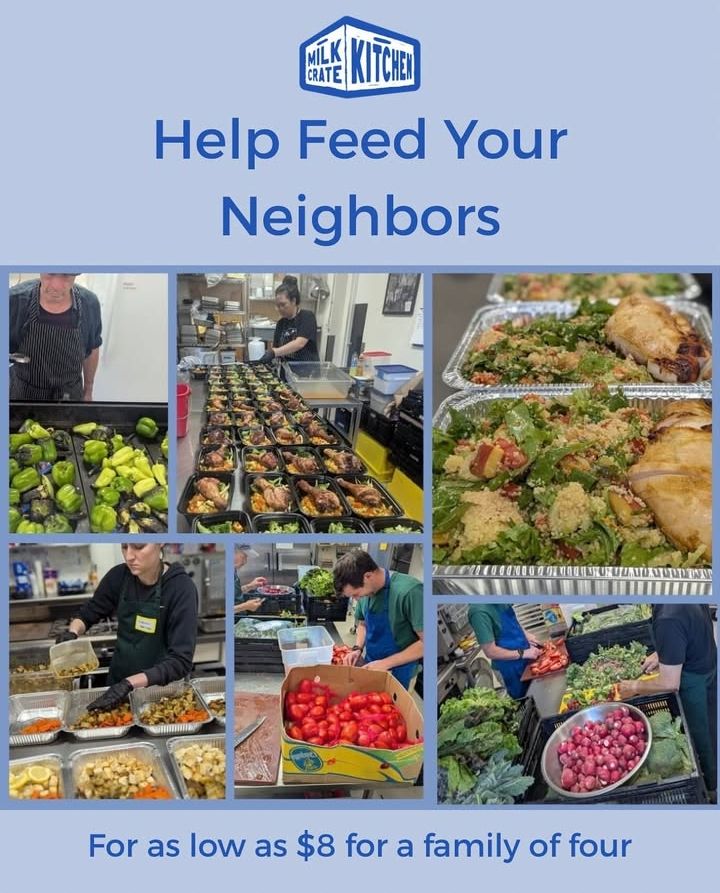 Feed your neighbors for as low as eight dollars for a family of four